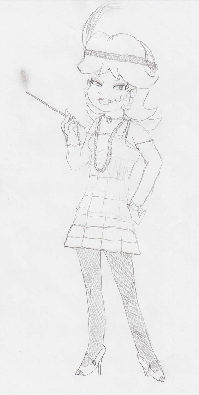 Princess Daisy as a 'Flapper' by MonicaNErica on DeviantArt
