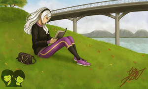 Robin ~ Reading by the River