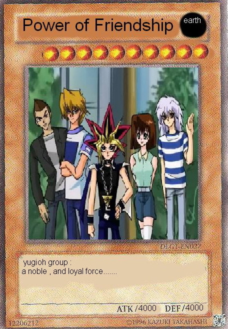 yugioh power of friendship card Yugioh! Symbol - BLHR-EN058 - Ultra reveal 1 card from your Deck power of friendship card by