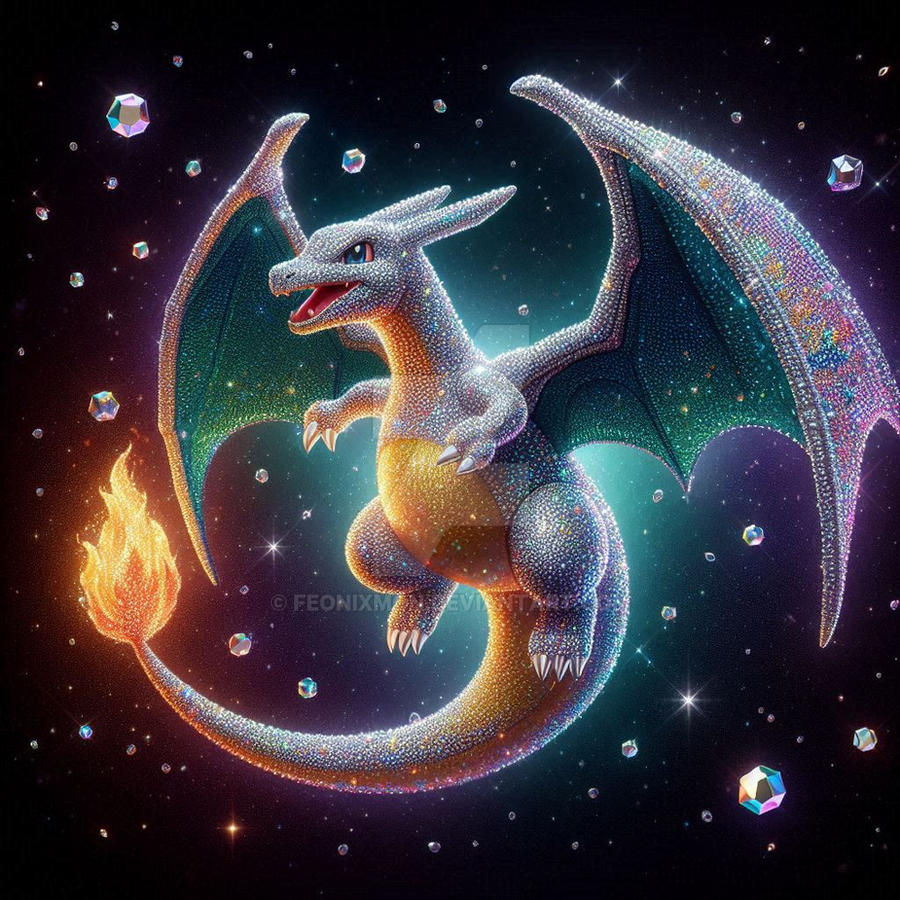 Dimind Charizard Flying Diamond Charizard by FeonixMon on DeviantArt