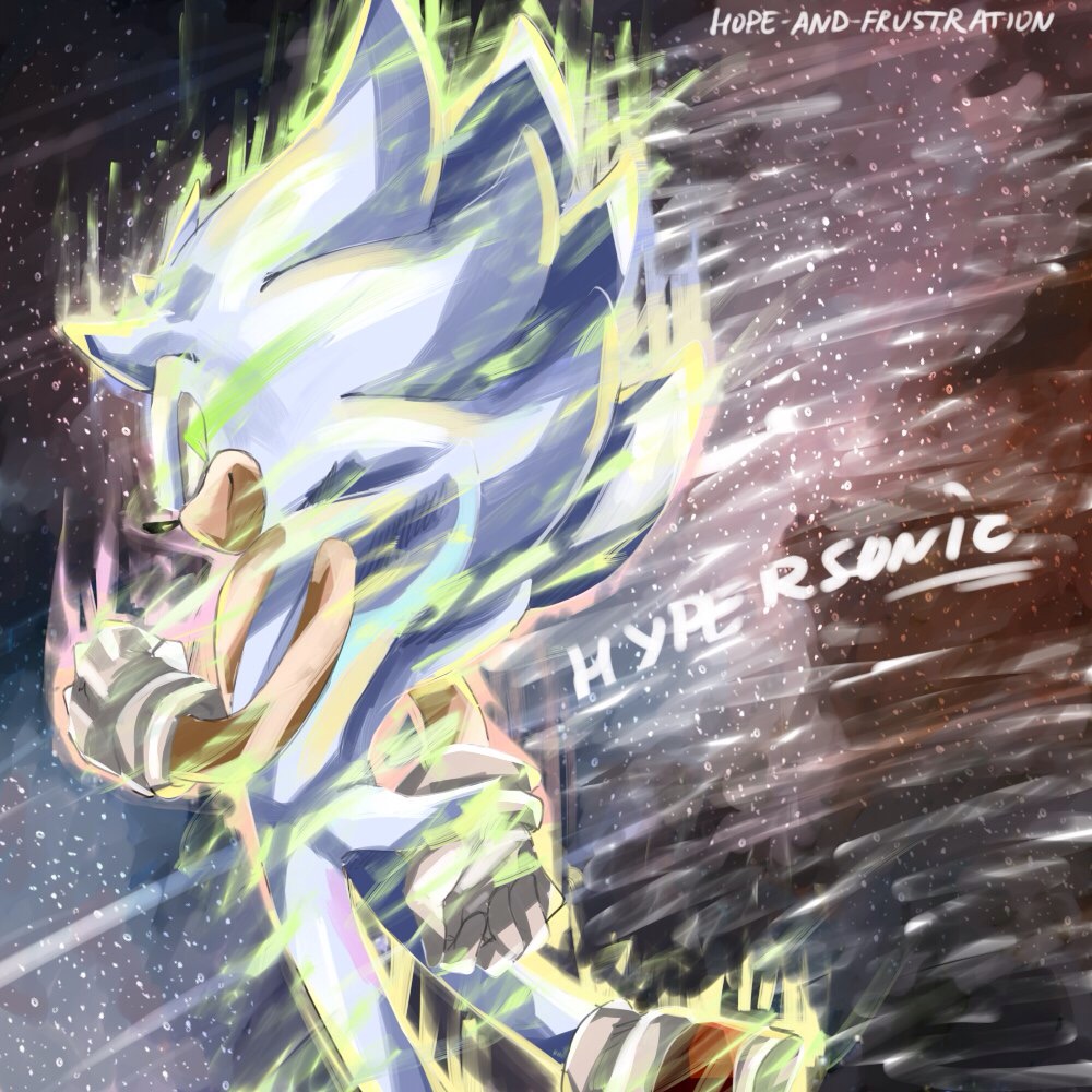 hyper sonic by artsonx on DeviantArt