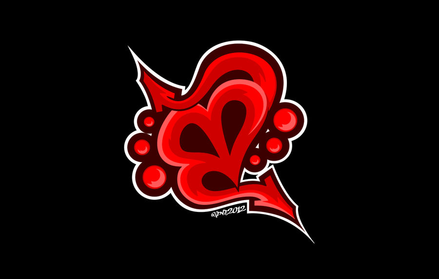 Graffiti Heart Vector Art by elclon on DeviantArt