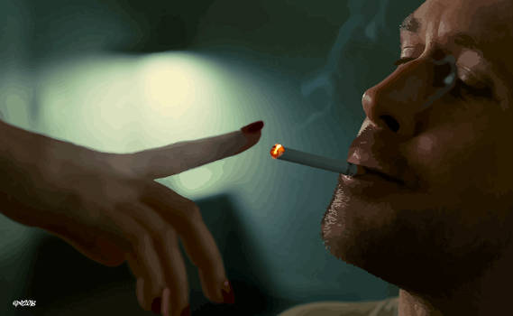Blade Runner 2049 - Smoke Vector Wallpaper