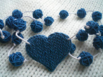 Knitted heart