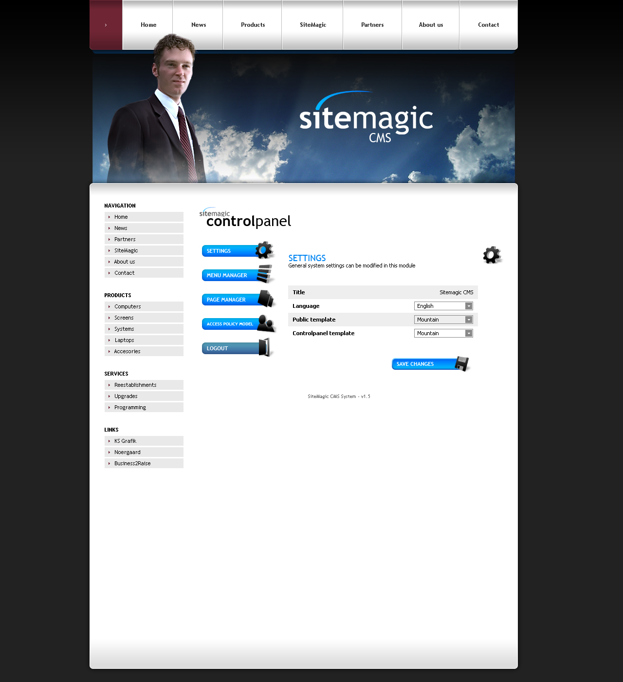 Webdesign - SiteMagic CMS