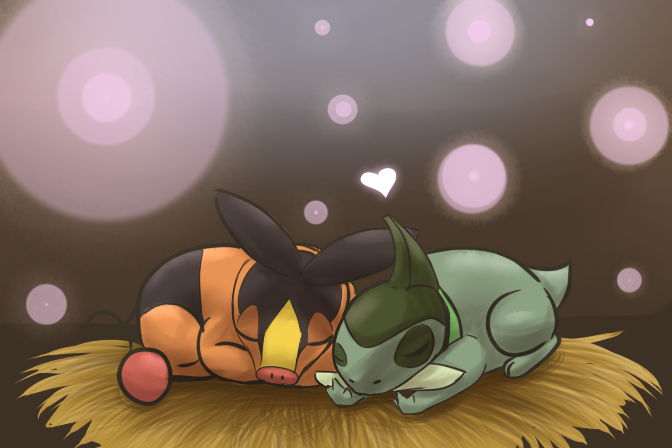 Tepig and Axew