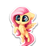 Chibi FlutterShy sticker