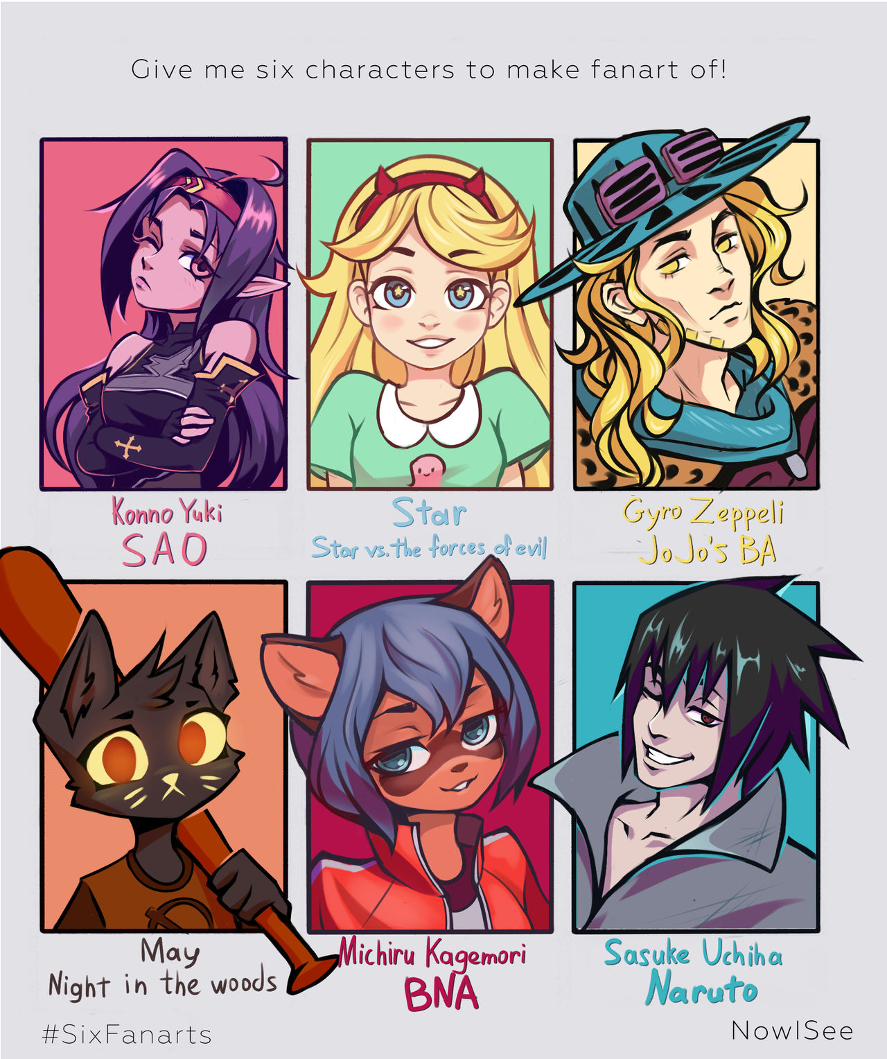 Six Fanarts Challenge By NowISee17 On DeviantArt six-fanarts-challenge-by-nowisee17-on-deviantart