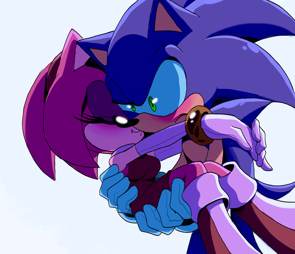 Sonic and Amy ~ First kiss. (By Kaji-Tanii) : r/SonicTheHedgehog