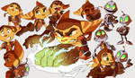 Ratchet and Clank sketches2 by Shira-hedgie