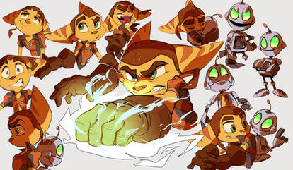 Ratchet and Clank sketches2