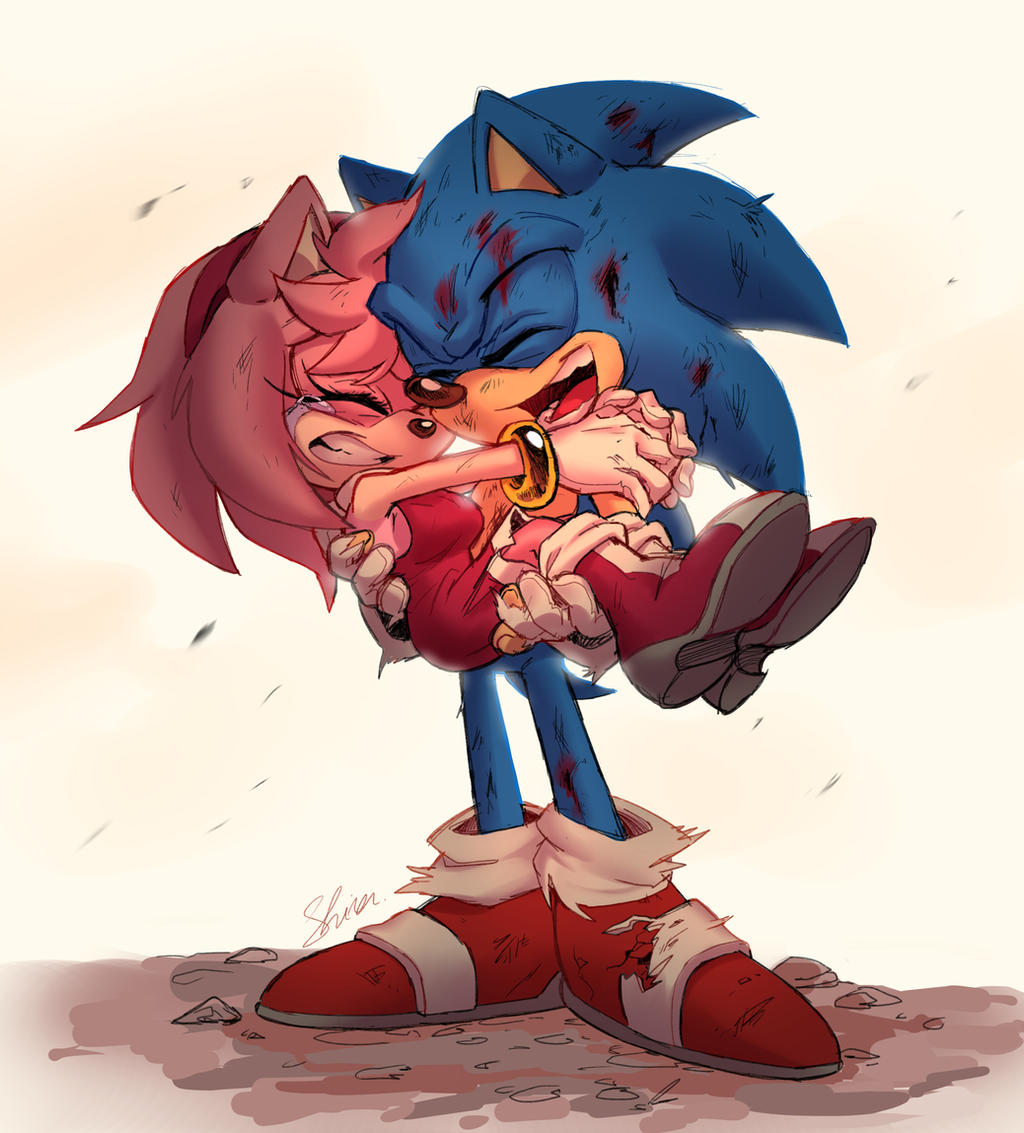 Sereaza on X: Some SonAmy fanart. sorry couldn't think of