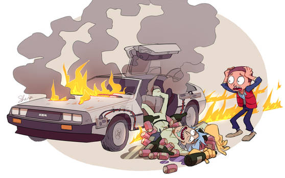 Rick and Morty x Back to the Future