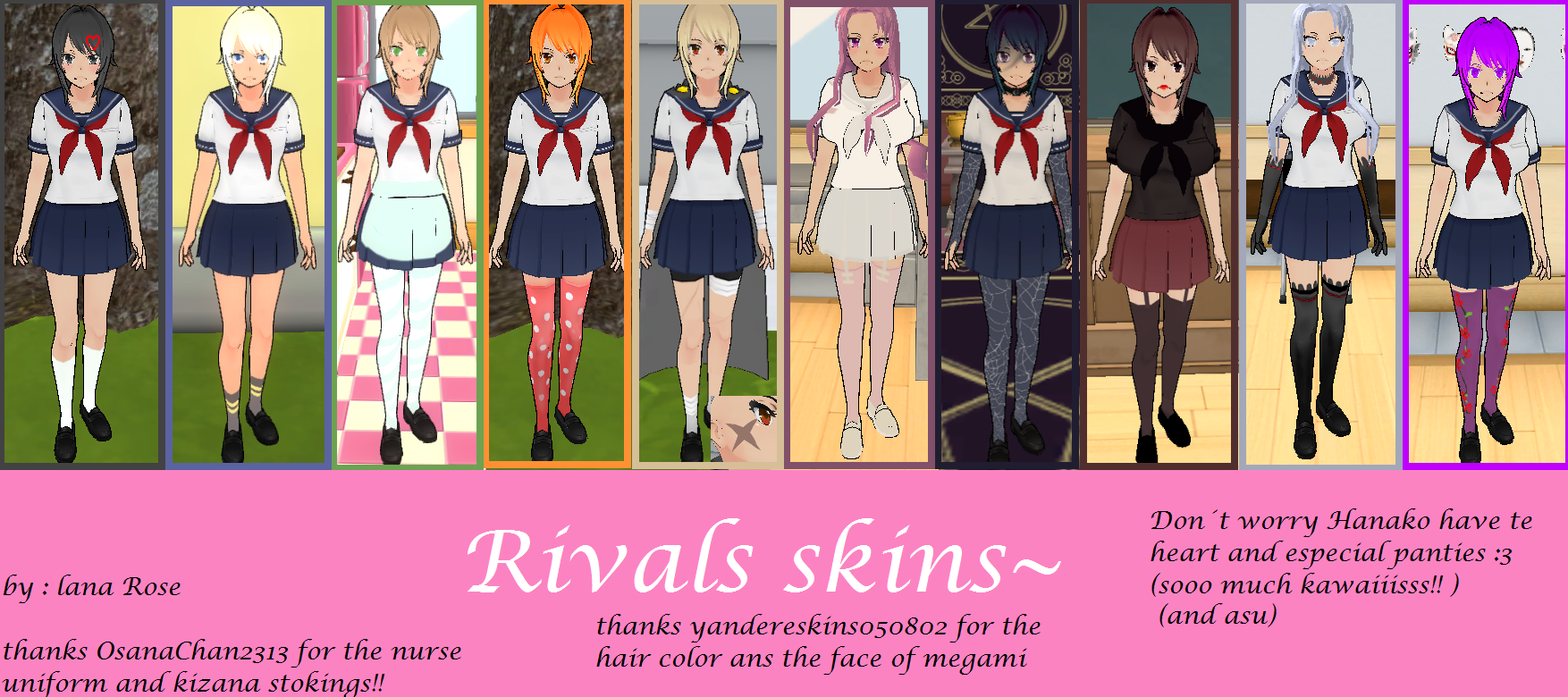 Rivals Skins by LanaRoseCookieSweet on DeviantArt