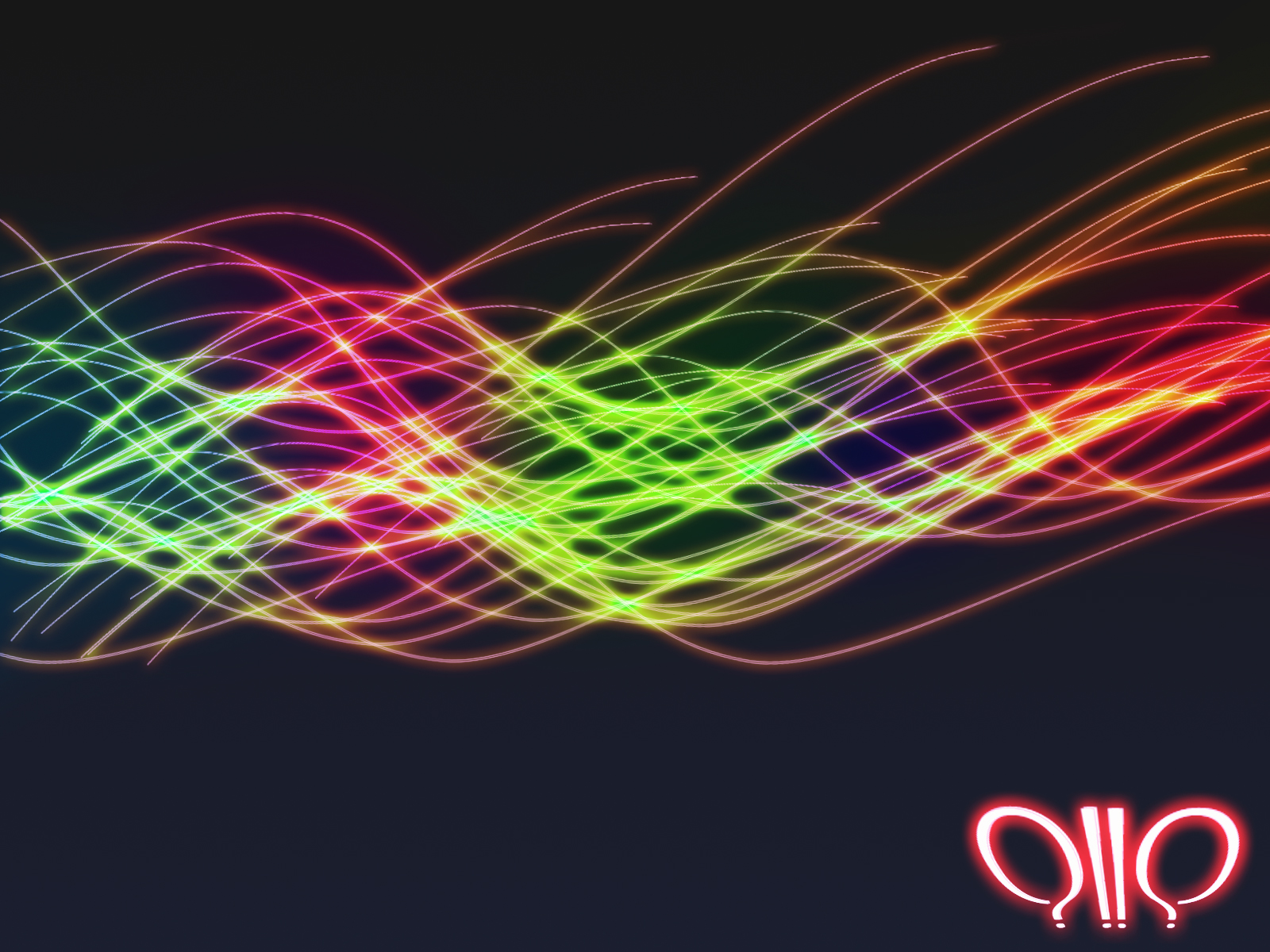 Glow Waves  Abstract Wallpaper