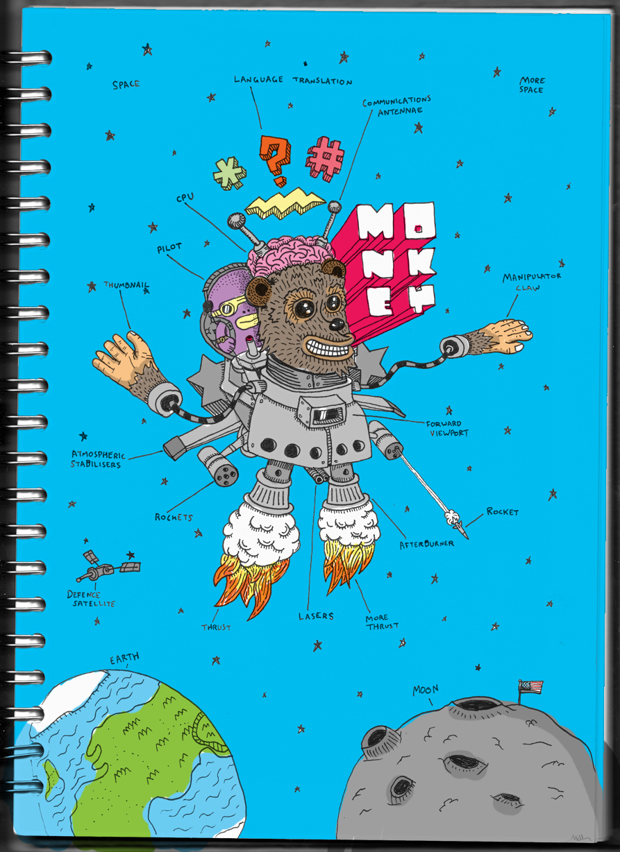 space monkey battlesuit