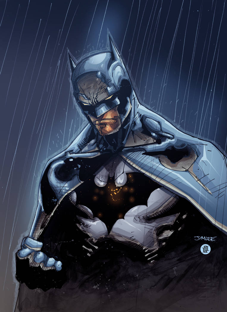 Batman in the rain by AlonsoEspinoza on DeviantArt