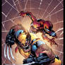 Wolverine SpiderMan cover color sample