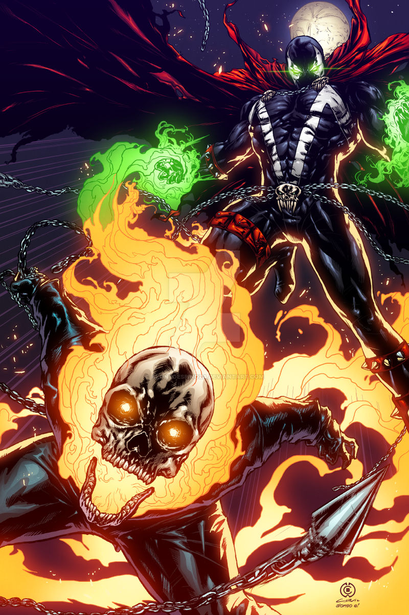 Spawn Vs Spawn and Ghost Rider by AlonsoEspinoza on DeviantArt