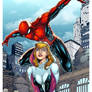 Spidergwen and Spiderman