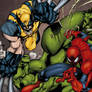 Wolvie, Spiderman n' Hulk