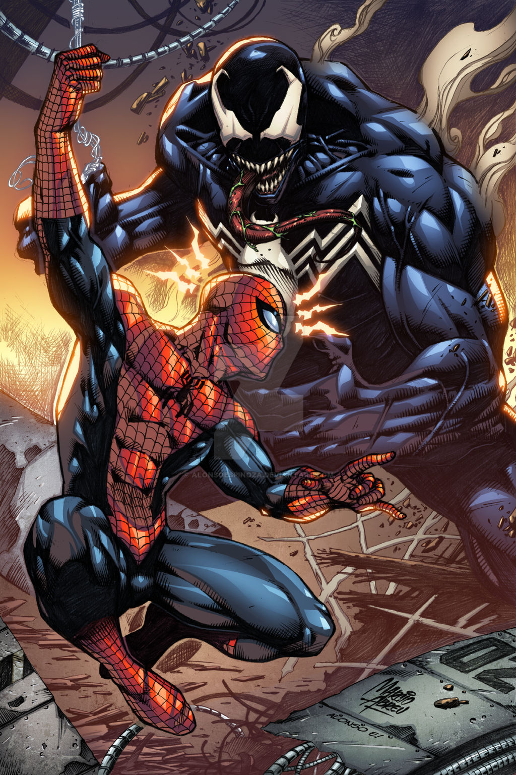 Spiderman Vs Venom By AlonsoEspinoza On DeviantArt spiderman-vs-venom-by-alonsoespinoza-on-deviantart