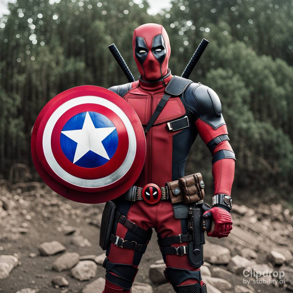 Deadpool With Captain America shield by Behindyou107 on DeviantArt