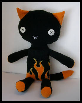 Fire Cat Plushie