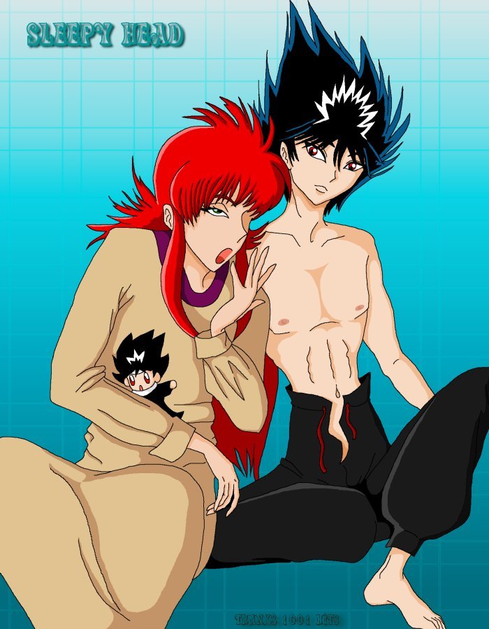 Sleepy Head Kurama x Hiei