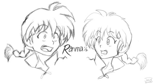 Ranma Saotome (ROUGH/COLOURLESS)