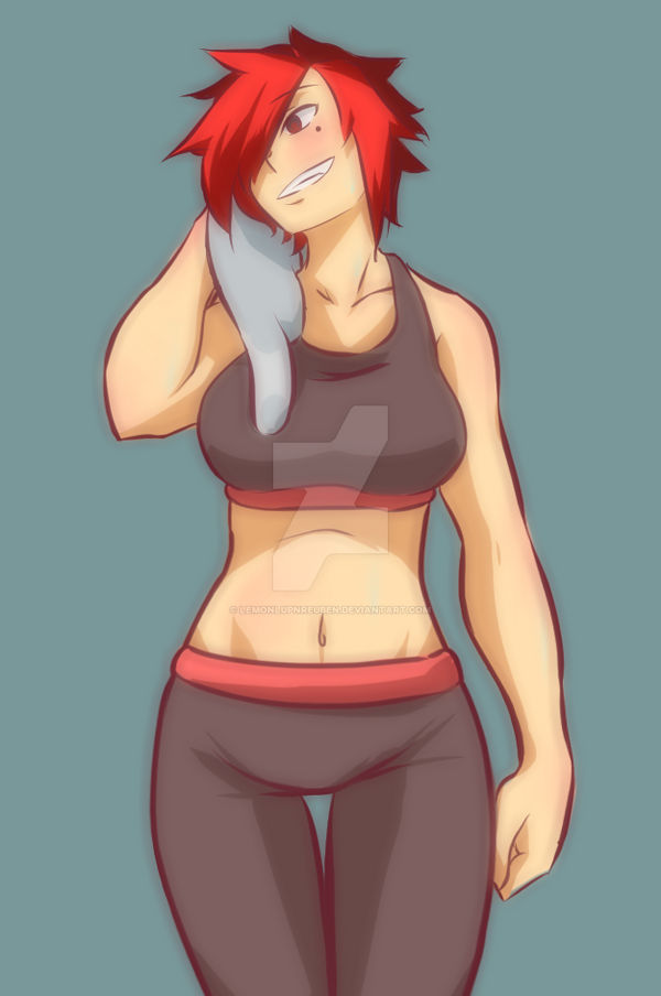 Ash in Workout Clothes