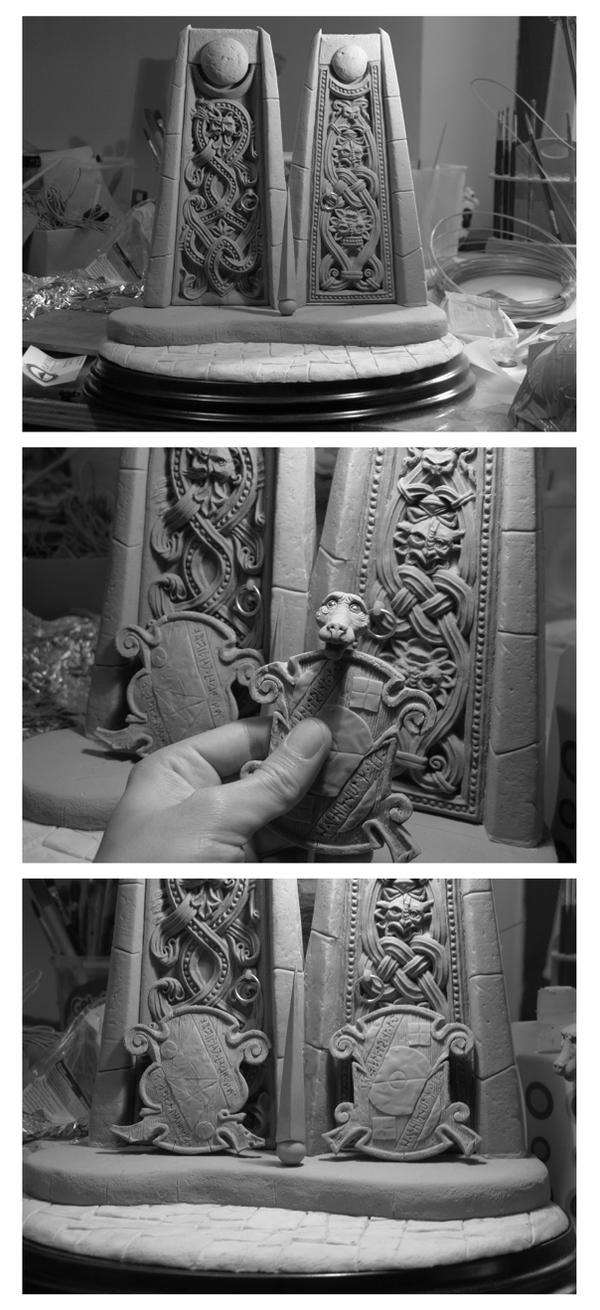 Wip The Two Door Riddle Labyrinth Sculpture By Yotaro