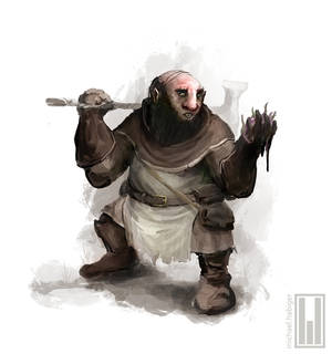 M. Axtnase, the Dwarven Cleric