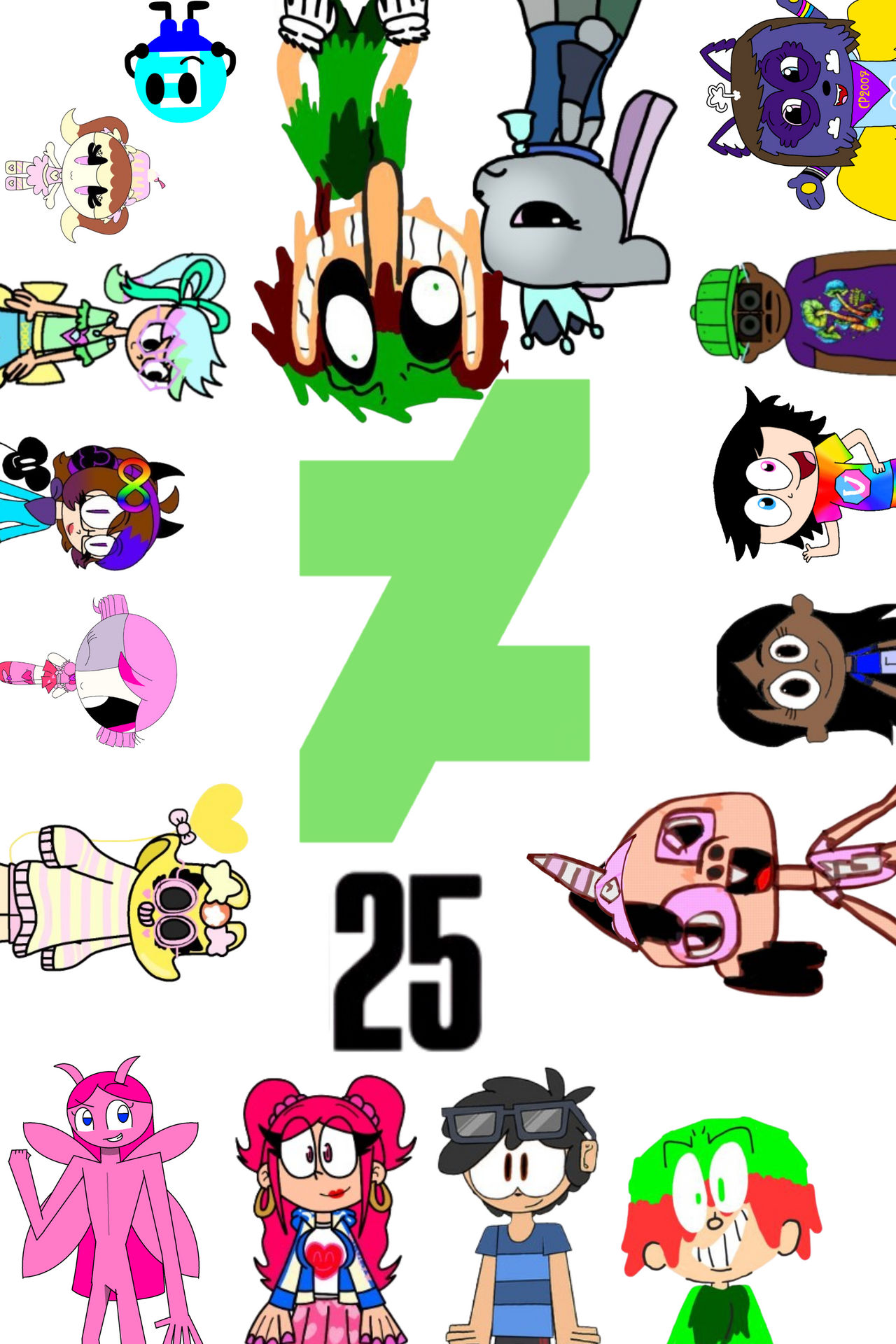 Random250 Deviantart DeviantArt 25th Anniversery Poster. by Glitchloblaws on DeviantArt