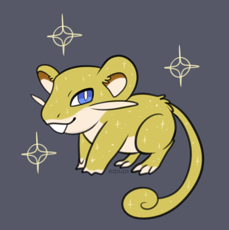 shiny rattata by ezpups on DeviantArt