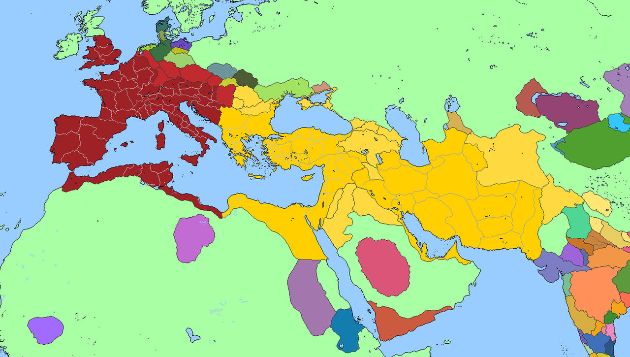 Eastern Rome Colors Request: What if Eastern Rome Fell First? by Mapboi on DeviantArt