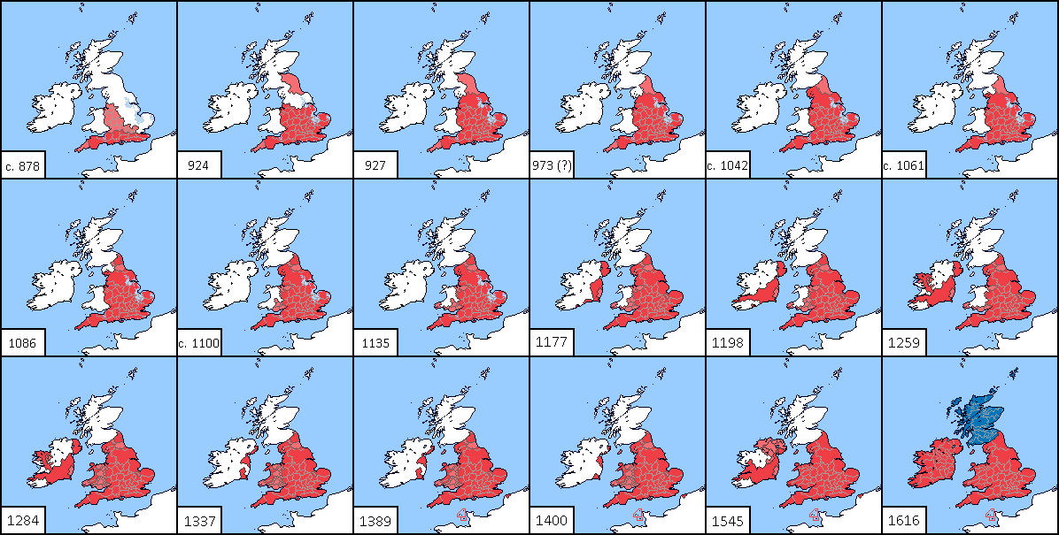 Territorial Evolution of England by Mapboi on DeviantArt