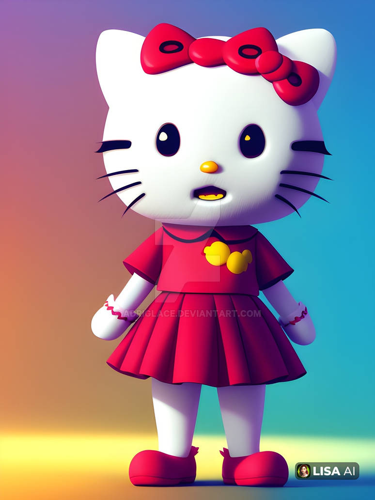 Hello Lisa Hello Kitty - AI Lisa - 2023 by Adriglace on DeviantArt