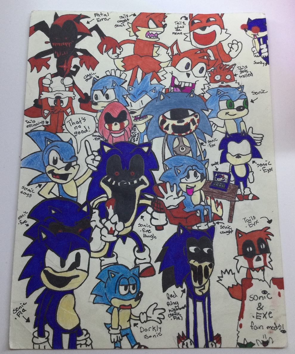 Sonic.exe 2.0 fnf mod redraw by LimaunMan on DeviantArt