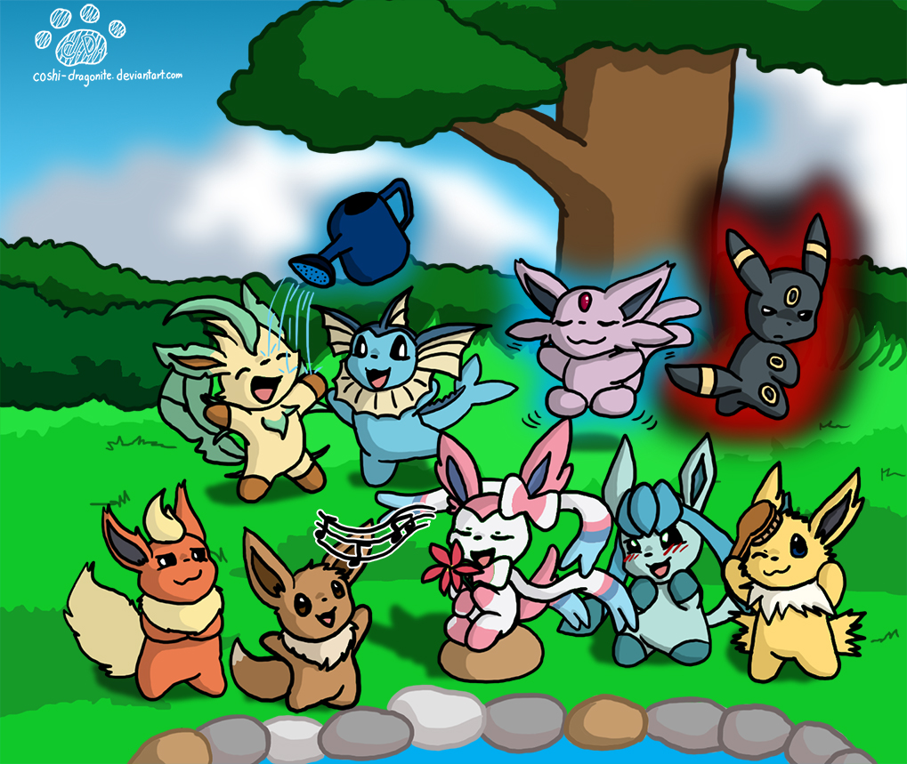 Regional Eevee and Eeveelutions by BlueJayy44 on DeviantArt