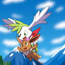 Flying date with Shaymin