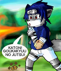 Sasuke as a wolf