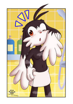 Klonoa Stepping Out From The Shower