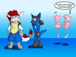 Tenchi wears Lucario