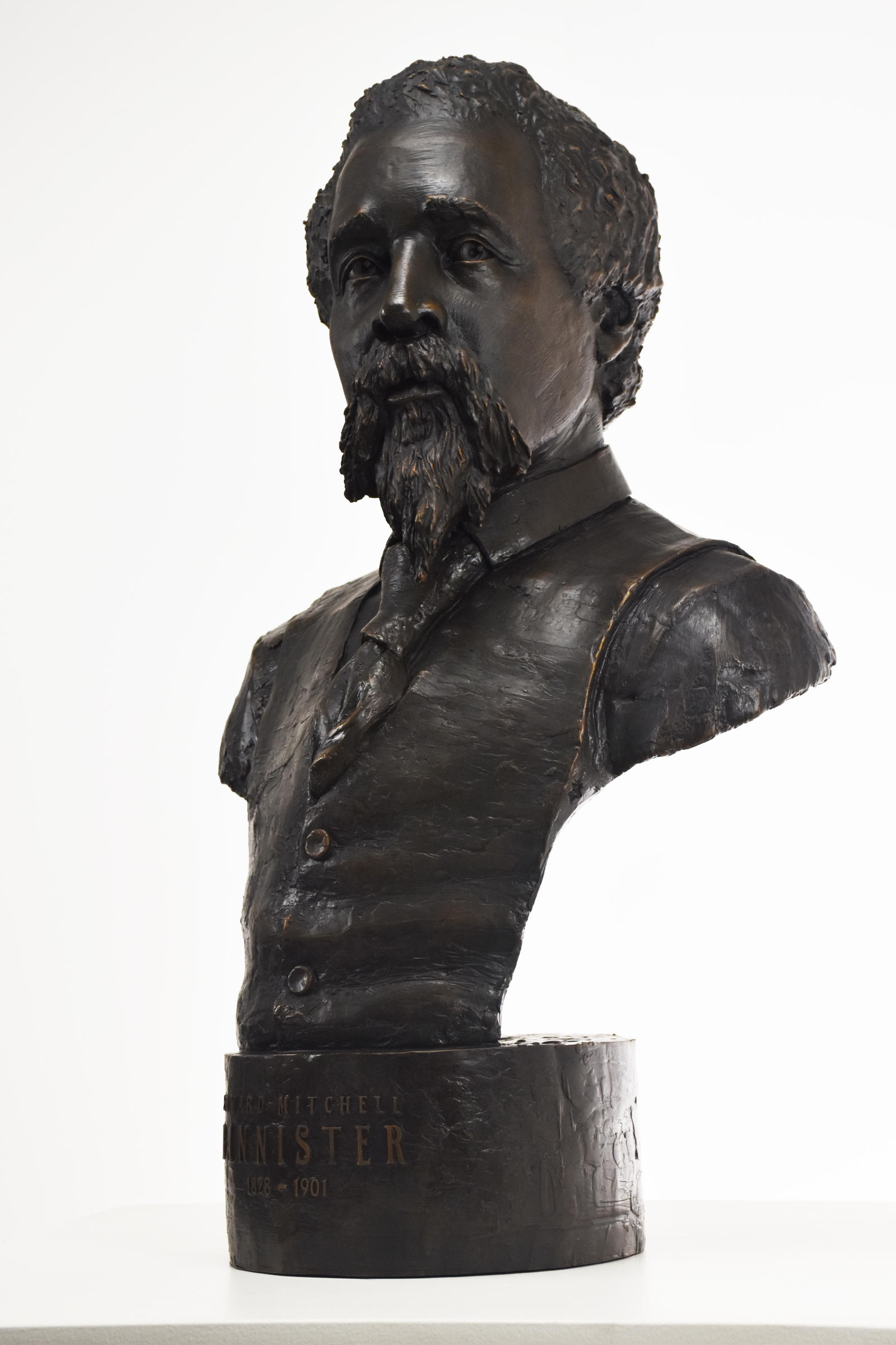 Edward Mitchell Bannister bronze bust