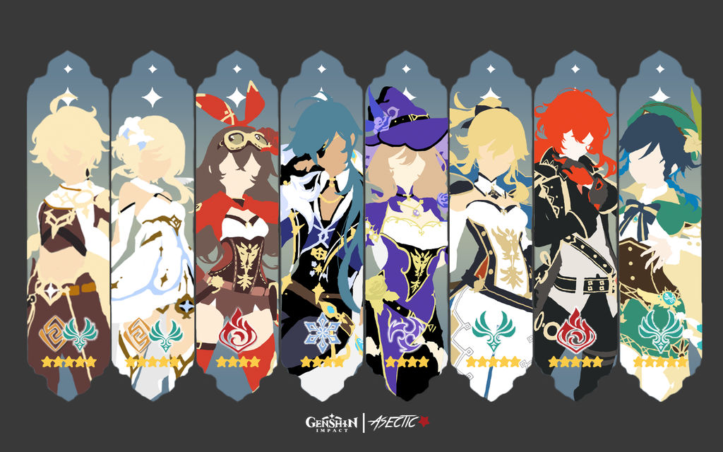 The Main Cast Genshin Impact by Wyntile on DeviantArt