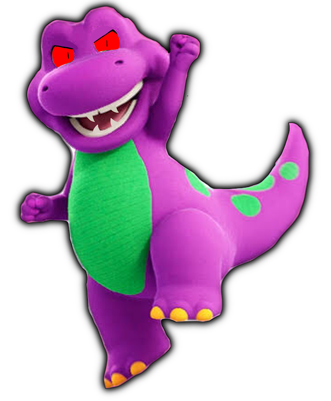 CGI Evil Barney by Flowey2010 on DeviantArt