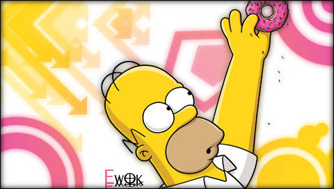 Homer wallpaper for PSP