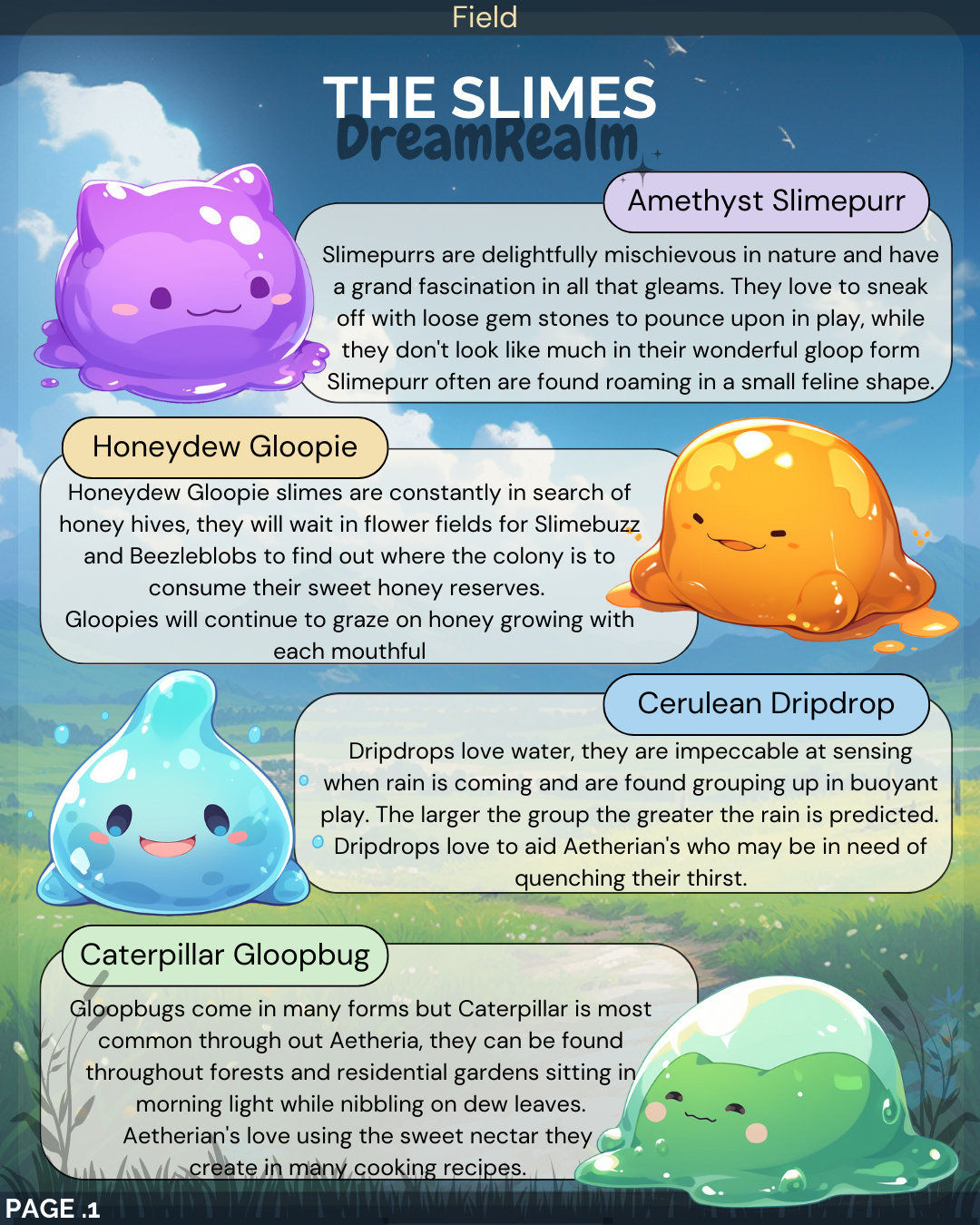 Adventure Guide] The Slimes - Page 1 by DreamRealmArt on DeviantArt