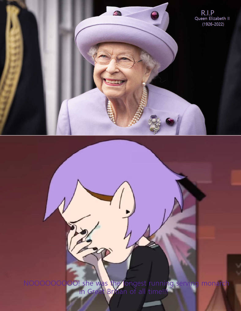 Amity Blight Crying Over Queen Elizabeth Ii Death By